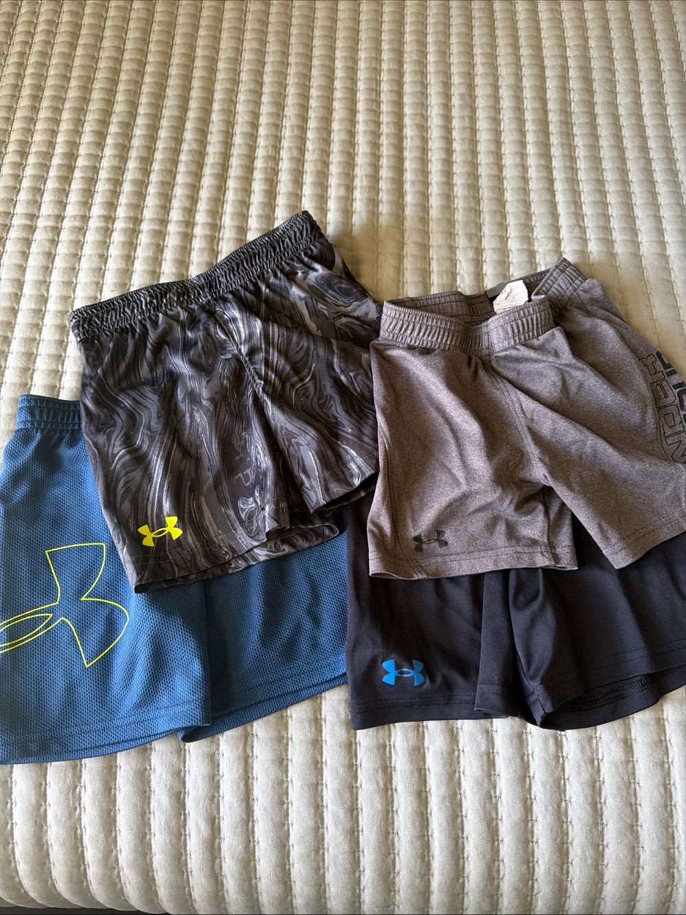 Lot Of 4 Under Armour Shorts Boys Size 24M